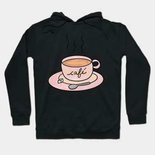 Coffee Cup Cute Coffee Dates Pretty Pink Coffee Cup Cute Coffee Lover Gift Steaming Cup of Coffee Cappuccino Espresso Latte Macchiato Mocha Cute Coffee Lover Gift Hoodie